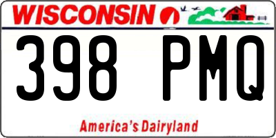 WI license plate 398PMQ