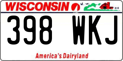 WI license plate 398WKJ