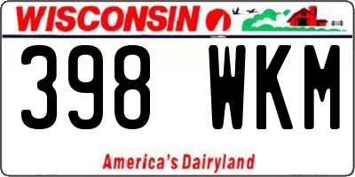 WI license plate 398WKM