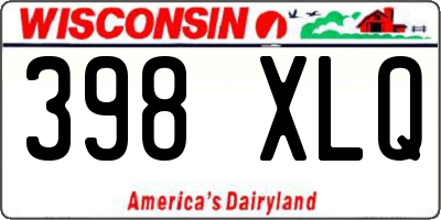 WI license plate 398XLQ