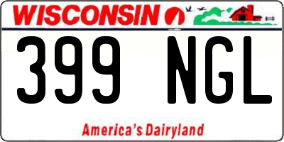 WI license plate 399NGL