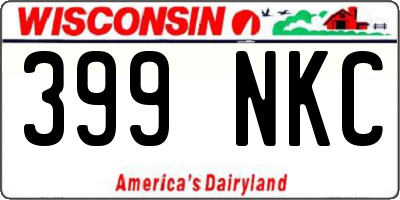 WI license plate 399NKC