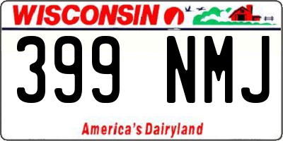 WI license plate 399NMJ