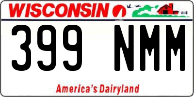 WI license plate 399NMM
