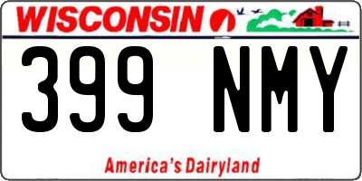 WI license plate 399NMY