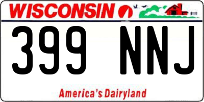 WI license plate 399NNJ