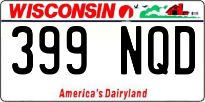 WI license plate 399NQD