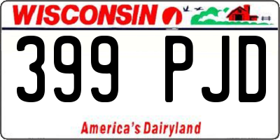 WI license plate 399PJD