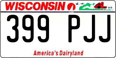 WI license plate 399PJJ