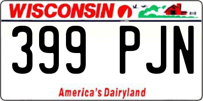 WI license plate 399PJN