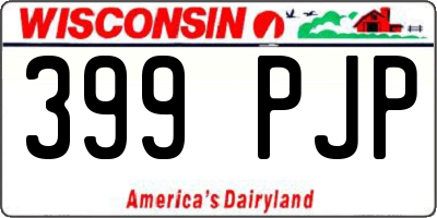 WI license plate 399PJP
