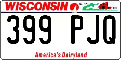 WI license plate 399PJQ