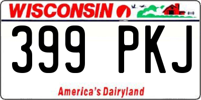 WI license plate 399PKJ