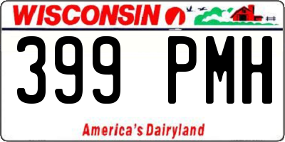 WI license plate 399PMH