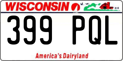 WI license plate 399PQL