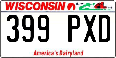 WI license plate 399PXD