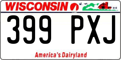 WI license plate 399PXJ