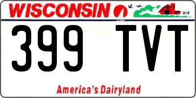 WI license plate 399TVT