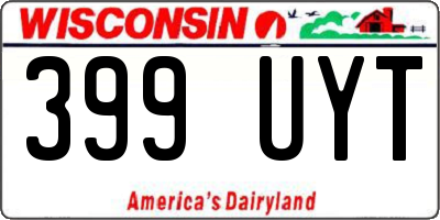 WI license plate 399UYT