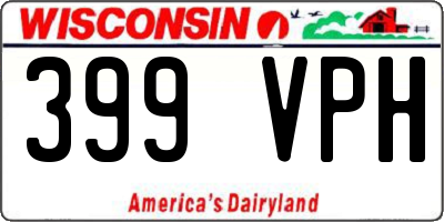 WI license plate 399VPH