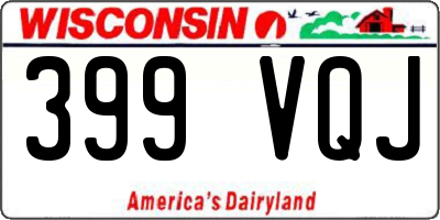 WI license plate 399VQJ