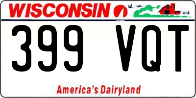 WI license plate 399VQT