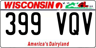 WI license plate 399VQV