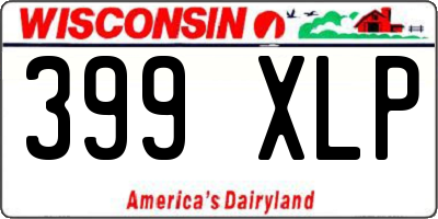 WI license plate 399XLP