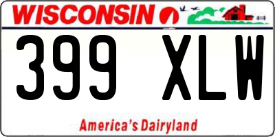 WI license plate 399XLW