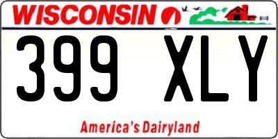 WI license plate 399XLY