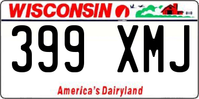 WI license plate 399XMJ
