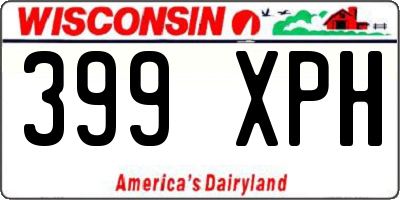 WI license plate 399XPH