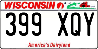 WI license plate 399XQY