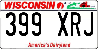 WI license plate 399XRJ