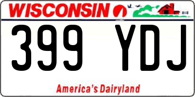 WI license plate 399YDJ