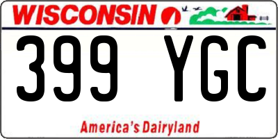 WI license plate 399YGC