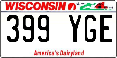 WI license plate 399YGE