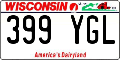 WI license plate 399YGL