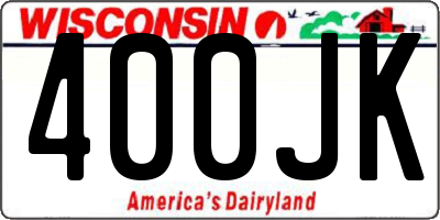 WI license plate 400JK