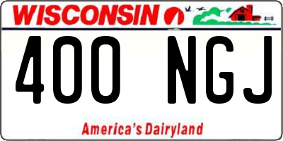 WI license plate 400NGJ