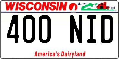 WI license plate 400NID