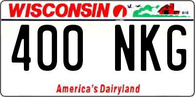 WI license plate 400NKG