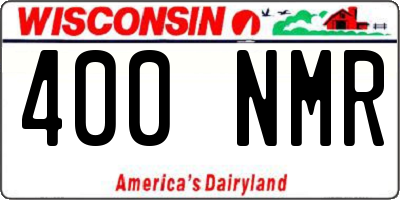 WI license plate 400NMR