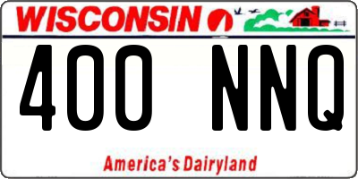 WI license plate 400NNQ