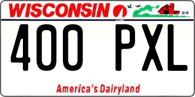 WI license plate 400PXL