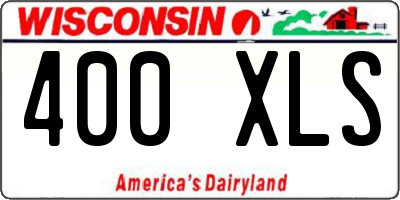 WI license plate 400XLS