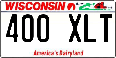 WI license plate 400XLT