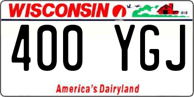 WI license plate 400YGJ