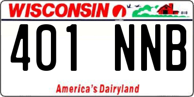 WI license plate 401NNB