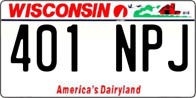 WI license plate 401NPJ